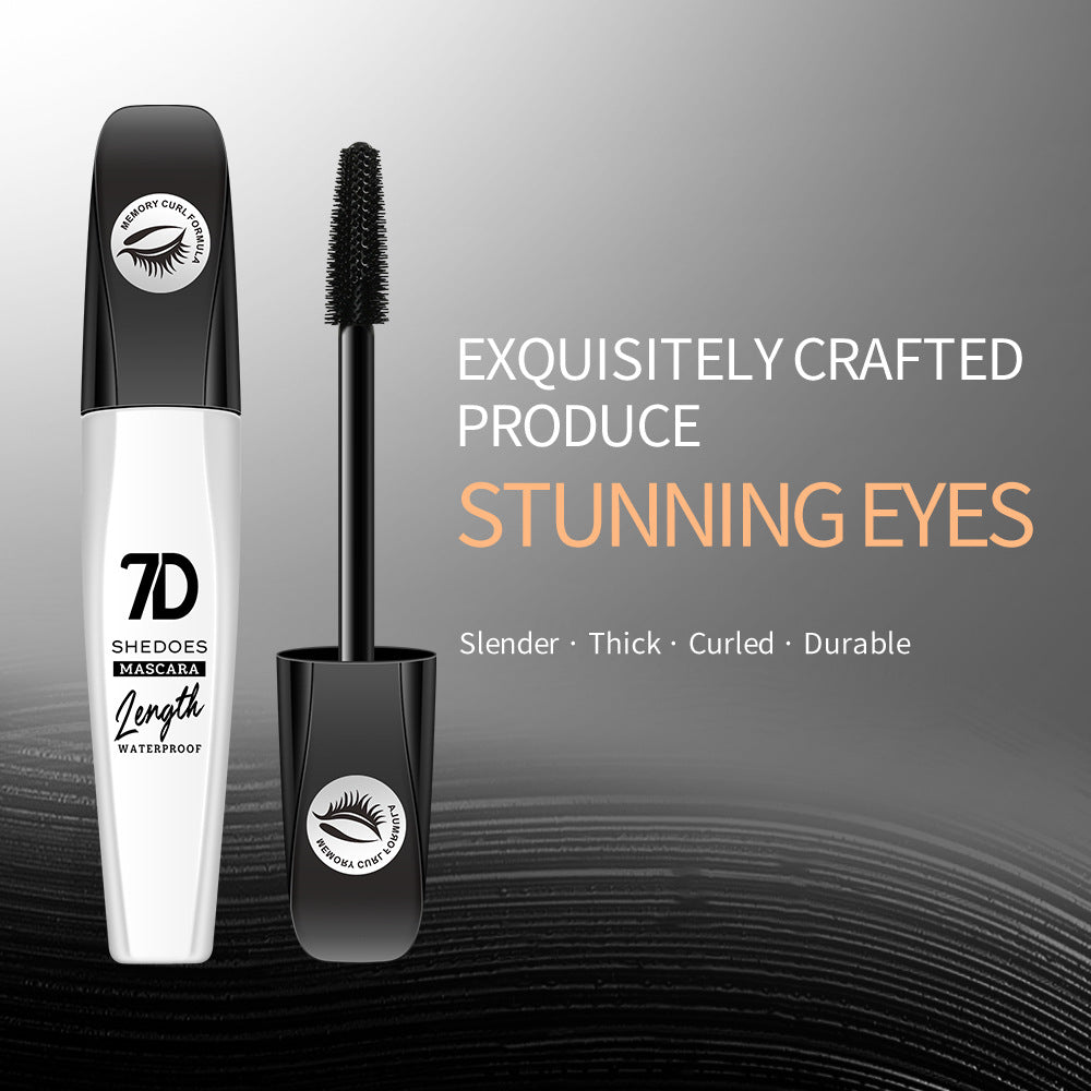 ✨ 2-Pack 7D Silk Fiber Mascara – Waterproof Lengthening & Volumizing Black Mascara