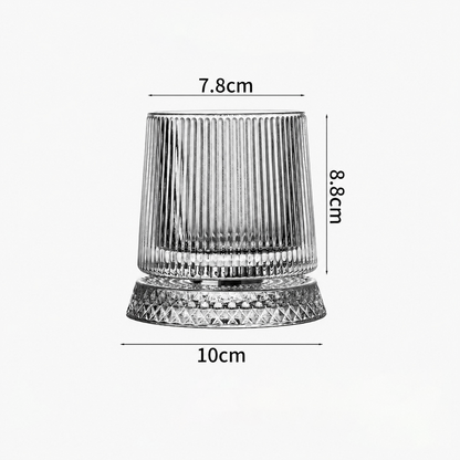 Luxury 360° Spinning Crystal Glass