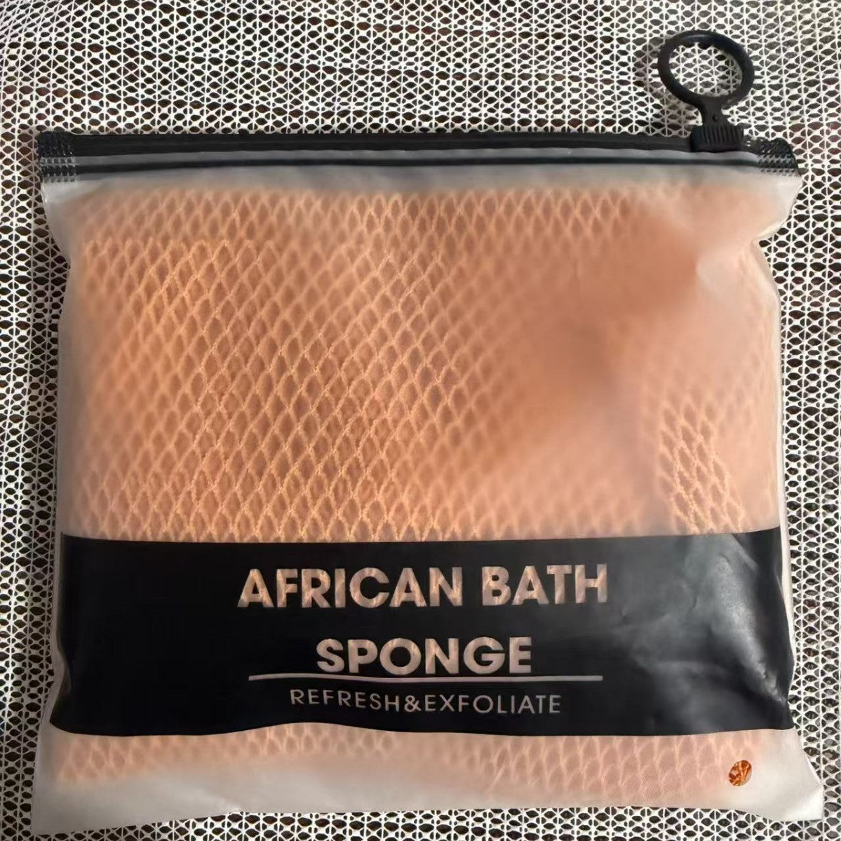 African Exfoliating Net Sponge, Authentic Ethically Sourced from Nigeria Body Scrubber