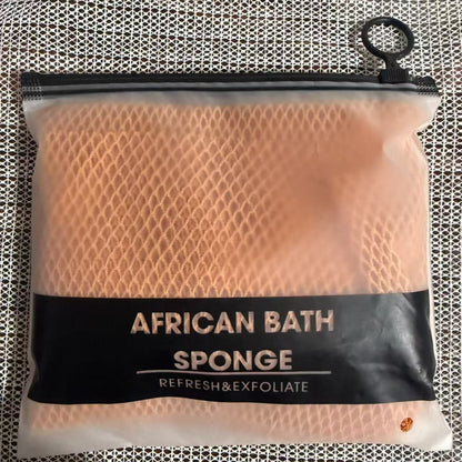 African Exfoliating Net Sponge, Authentic Ethically Sourced from Nigeria Body Scrubber