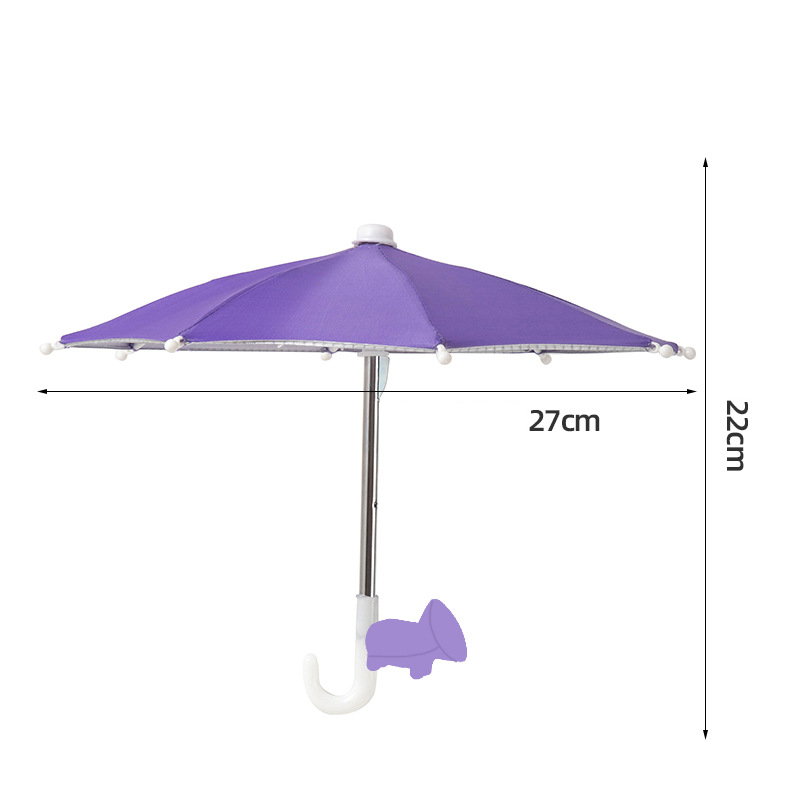 📱☂️Protection Phone Umbrella for Sun Universal Adjustable Piggy Suction Cup Phone Stand with Sun Shade Cover