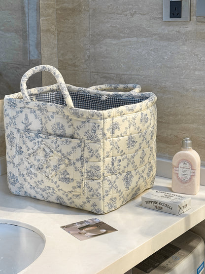 🚗Car Storage Basket with Handle | Foldable & Washable Multi-Purpose Fabric Box
