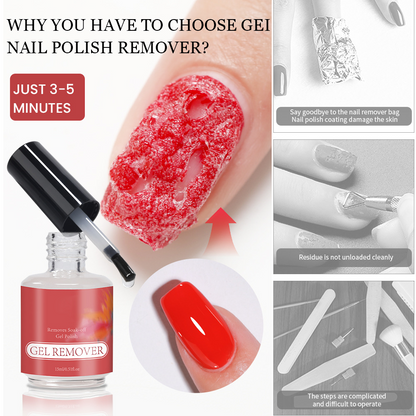 🔥BUY 1 GET 1 FREE💖 Easy-Off Gel Nail Polish Remover – Fast 3–5 Min Brush-On Formula