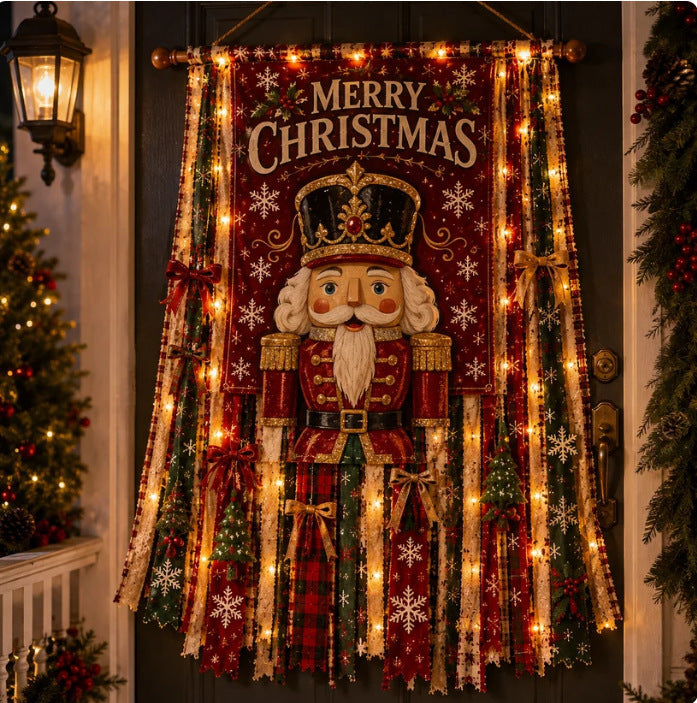 🎄 Lighted Christmas Door Hanging Decor✨
