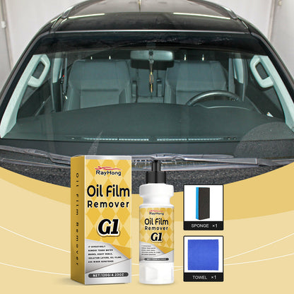 Car Windshield Oil Film Remover – Deep Glass Cleaner & Rain Repellent