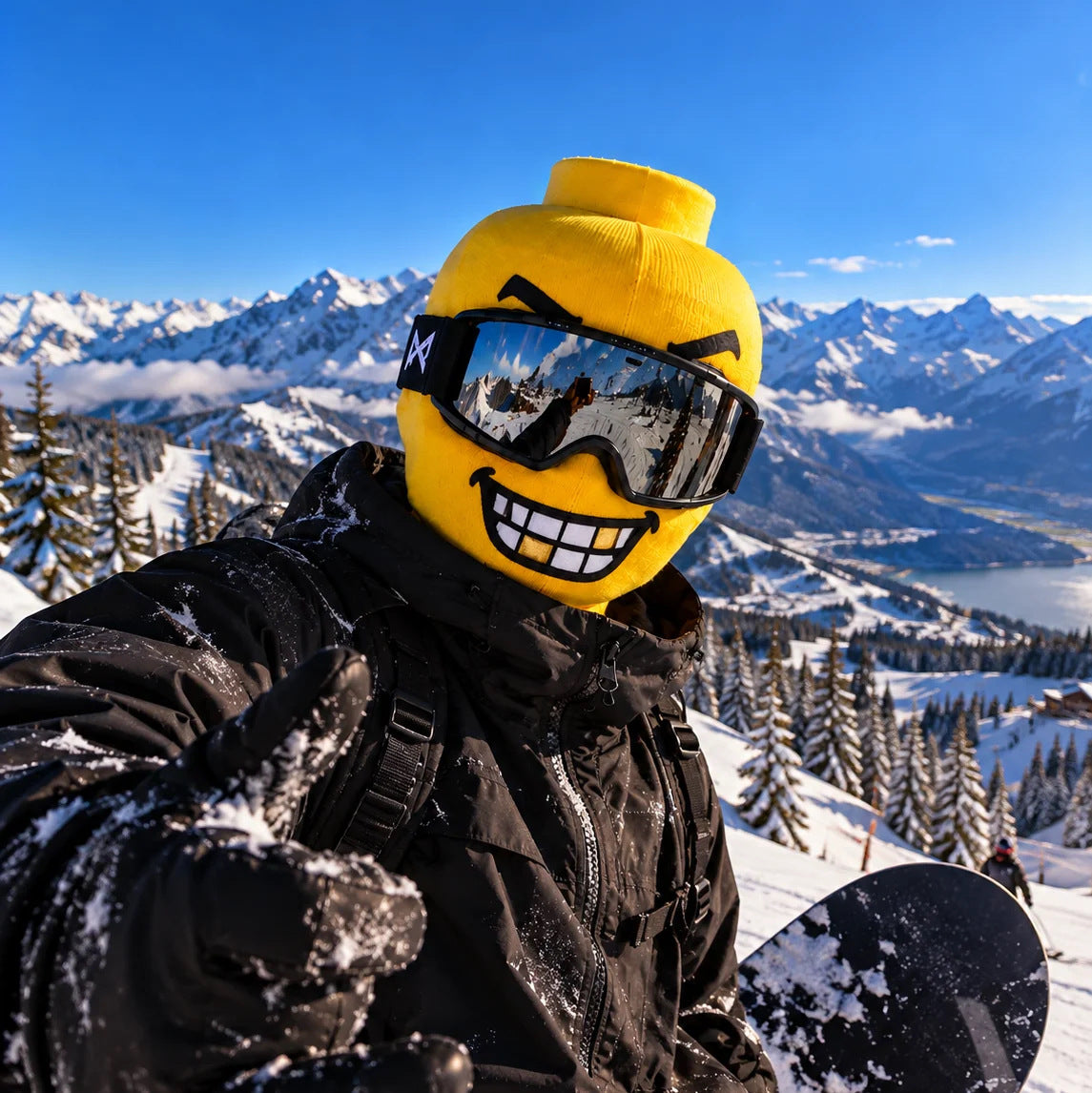 😎 Funny Face Ski Mask – Full-Cover Winter Balaclava