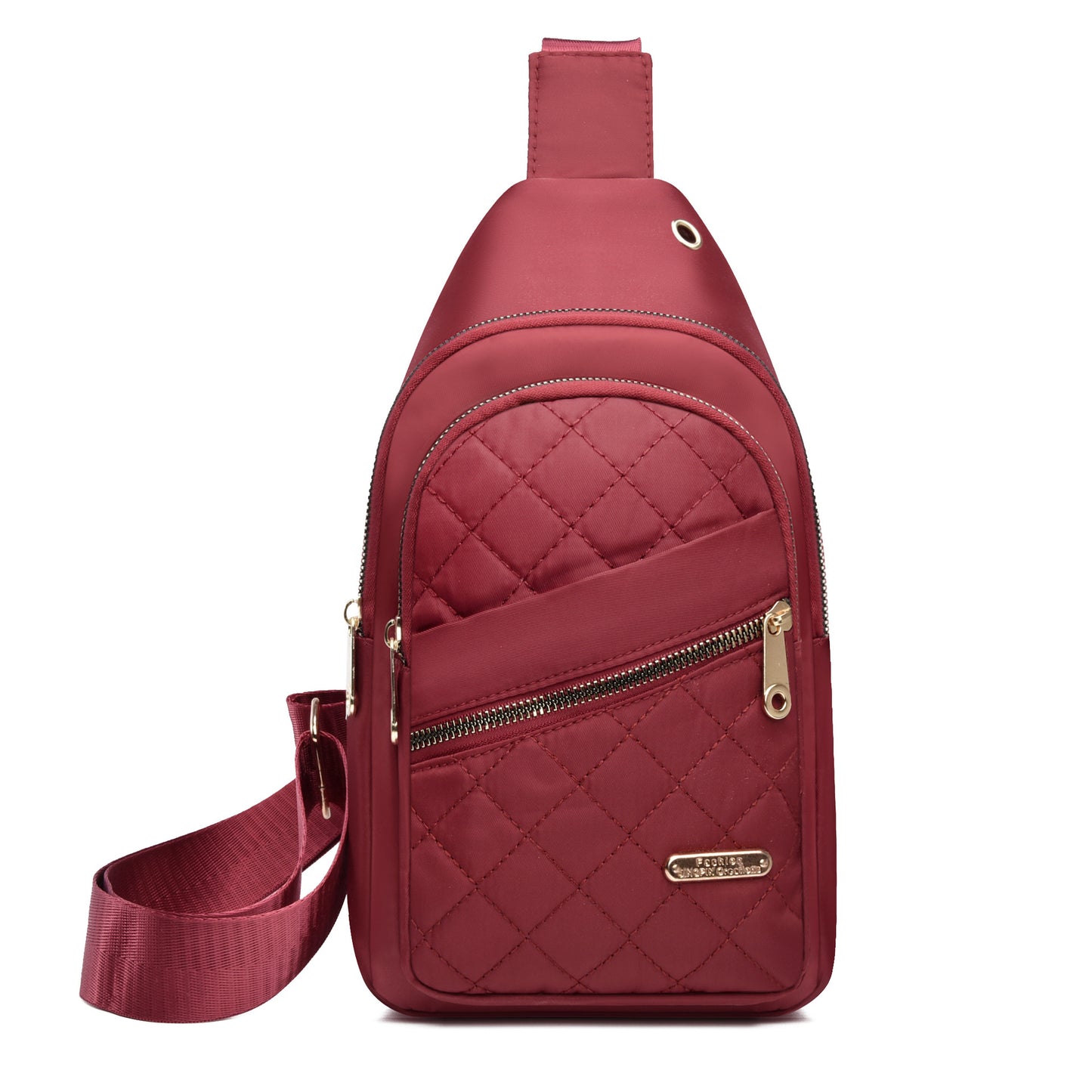 Women's Solid Color Quilted Waterproof Belt Bag - Adjustable Strap, Large Capacity, Matching Multiple Pockets