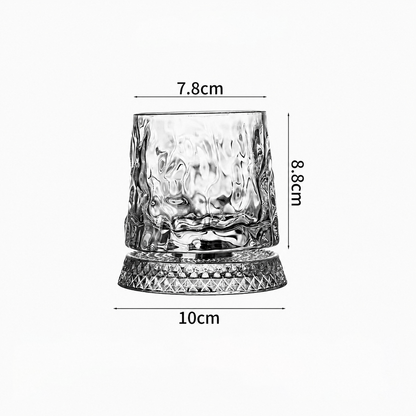 Luxury 360° Spinning Crystal Glass