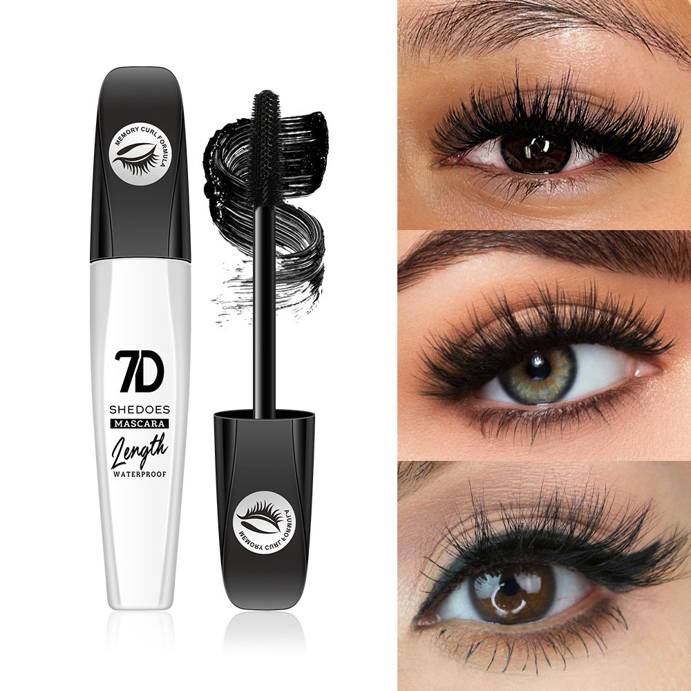 ✨ 2-Pack 7D Silk Fiber Mascara – Waterproof Lengthening & Volumizing Black Mascara