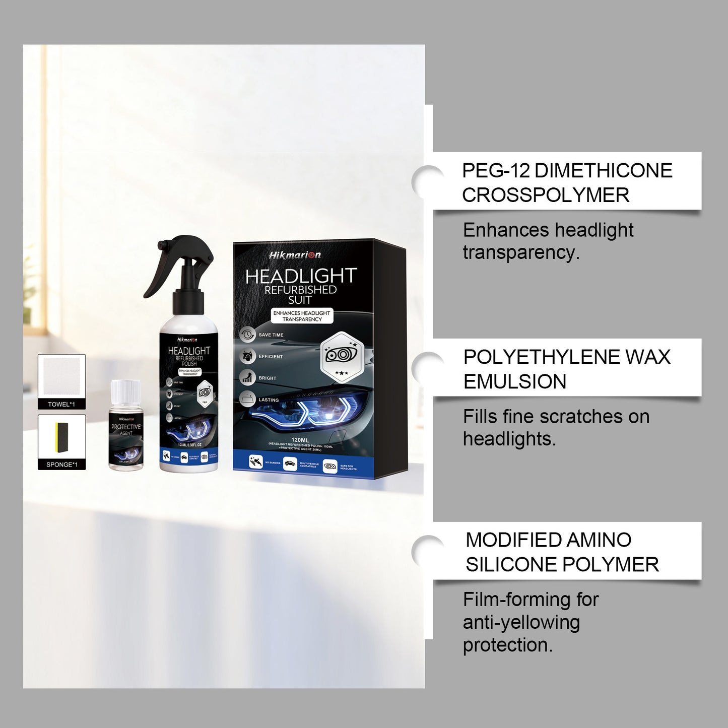 🔥2026 HOT SALE🔥🚘Automotive Headlamp Restoration Fluid