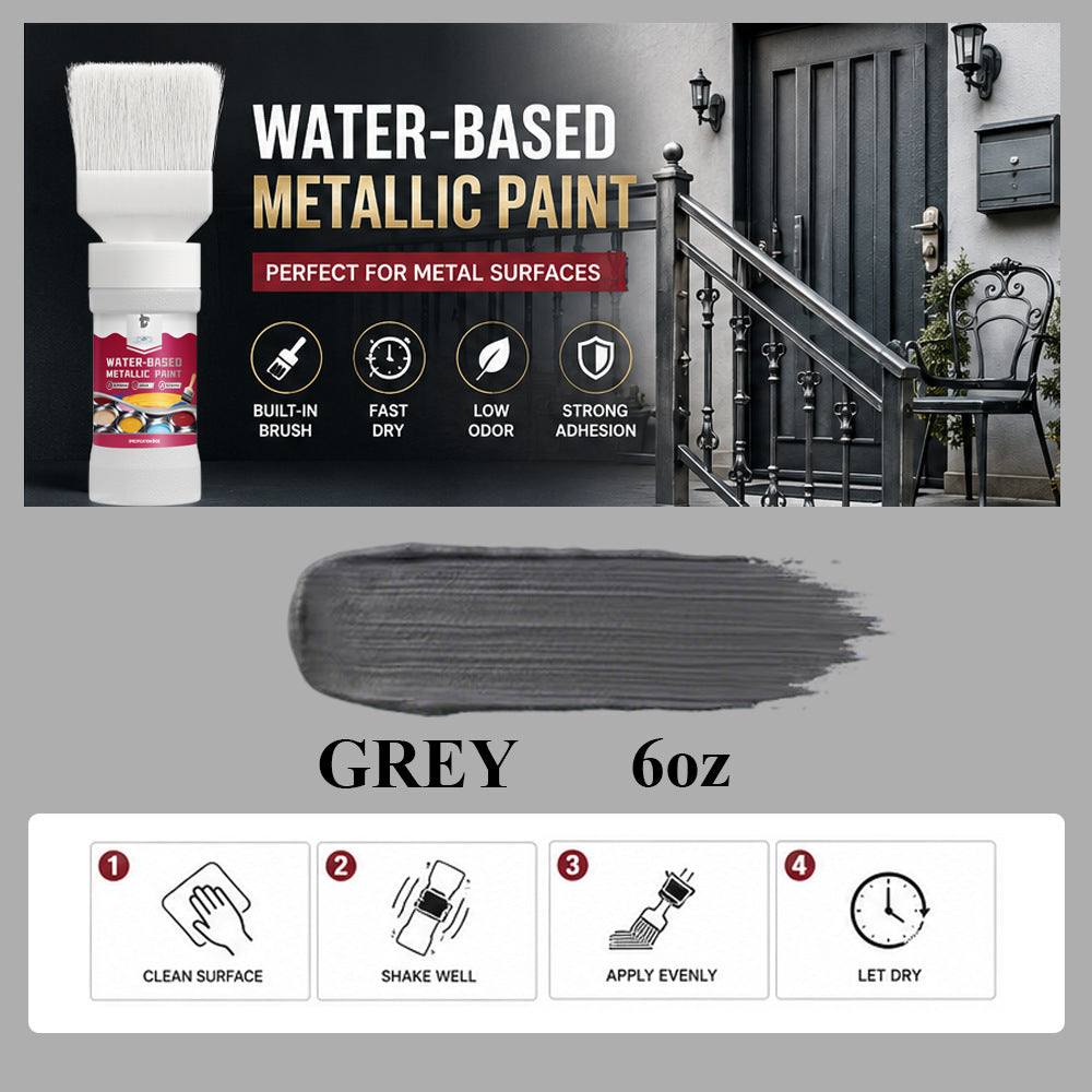 ⏳Time-Limited Special⏰Rust Converter Metallic Paint – One coat stops rust, no sanding, no fumes.  🔨🛡️