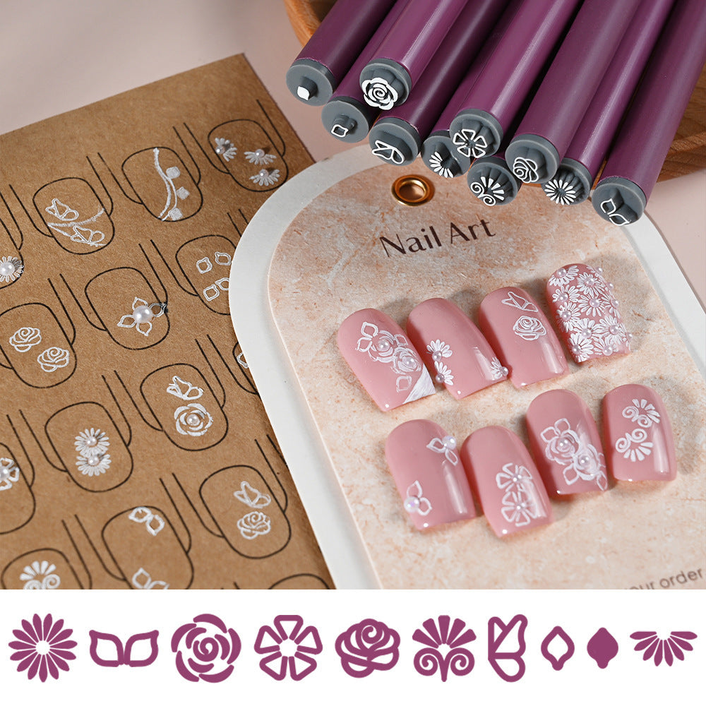 🔥LAST DAY 59% OFF - Nail Art Stamp Pen