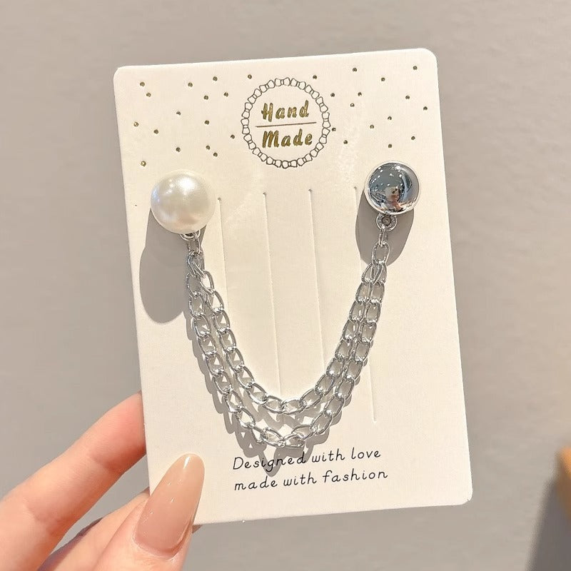 🔥2026 New Magnetic Chain Buckle for Pants Hem Fixing, Anti-Dragging, Clothing Shortening, and Decorative Hem Clips