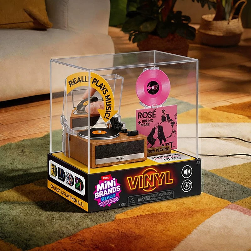 Mini Vinyl Record Player Blind Box | Retro Turntable Collectible Miniature Toy & Desktop Decor