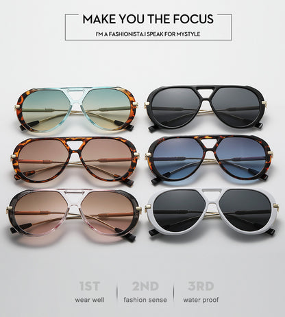 Y2K Retro Fashion Tortoise Shell Polarized Sunglasses