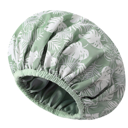 Shower Cap for Women Reusable Waterproof