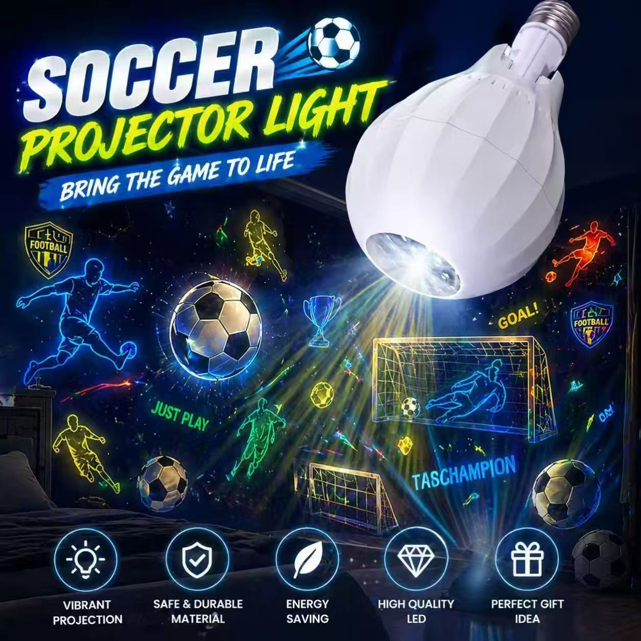 🎁2026 New Arrivals 50% OFF💥Rotating Christmas Projector Bulb | 16 Patterns!!!