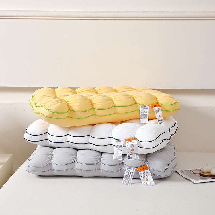 Noomoriey™ Cloud Pillow – Ultra Fluffy Quilted Bed Pillow with Breathable Support for Side, Back & Stomach Sleepers