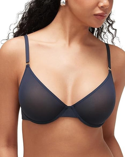 Seraphina Air Light Plus Size Mesh Underwire Bra