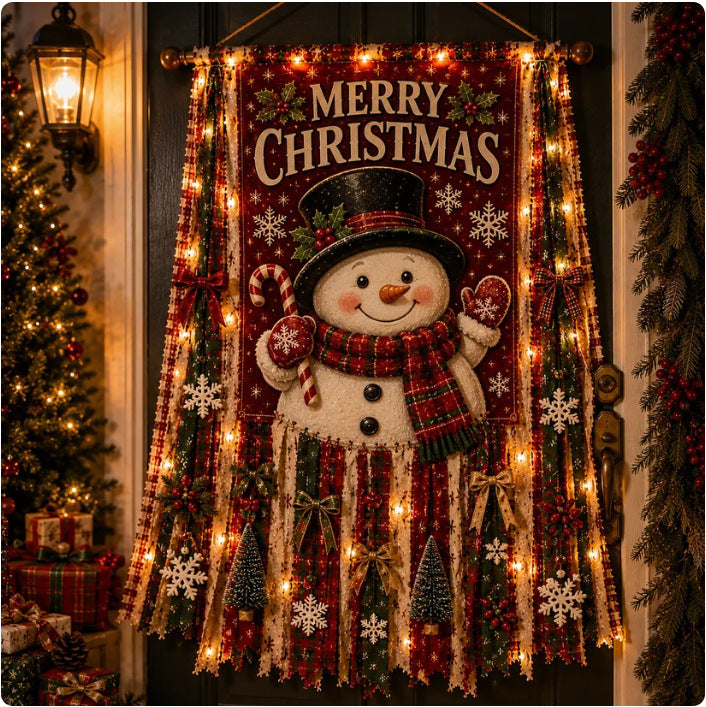 🎄 Lighted Christmas Door Hanging Decor✨