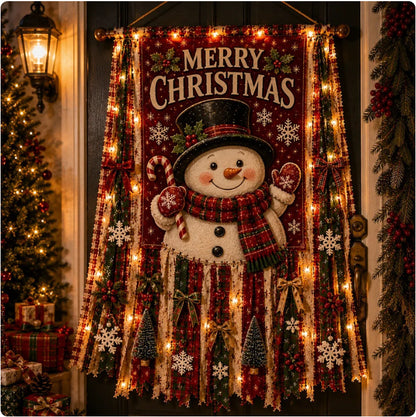 🎄 Lighted Christmas Door Hanging Decor✨
