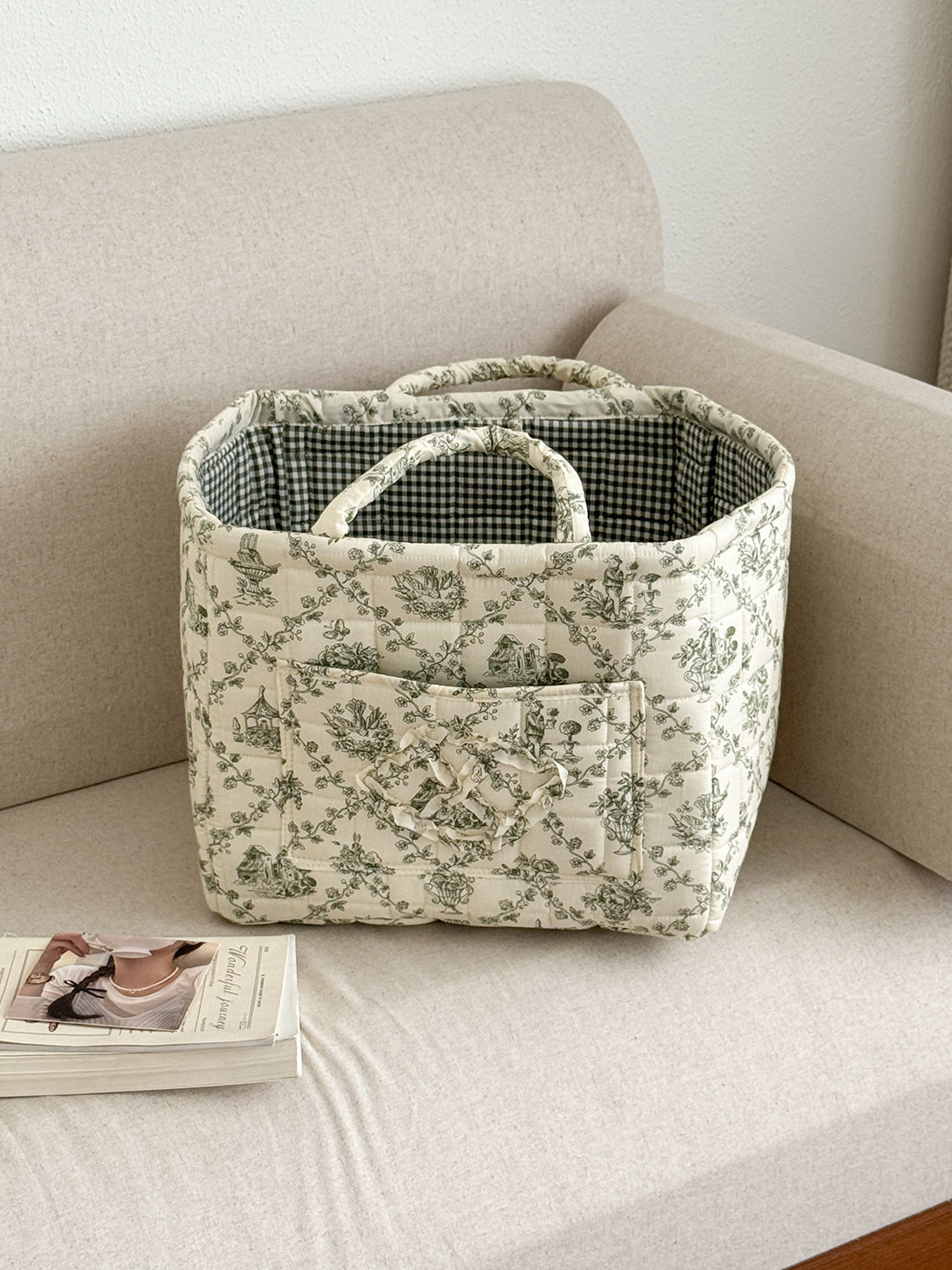 🚗Car Storage Basket with Handle | Foldable & Washable Multi-Purpose Fabric Box