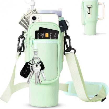 🔥Water Bottle Carrier Bag for 40oz Tumbler – Insulated Crossbody Holder
