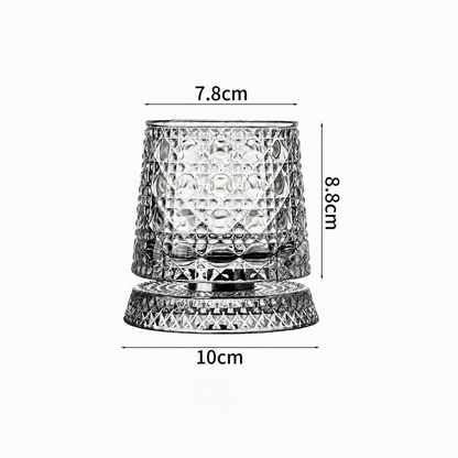 Luxury 360° Spinning Crystal Glass