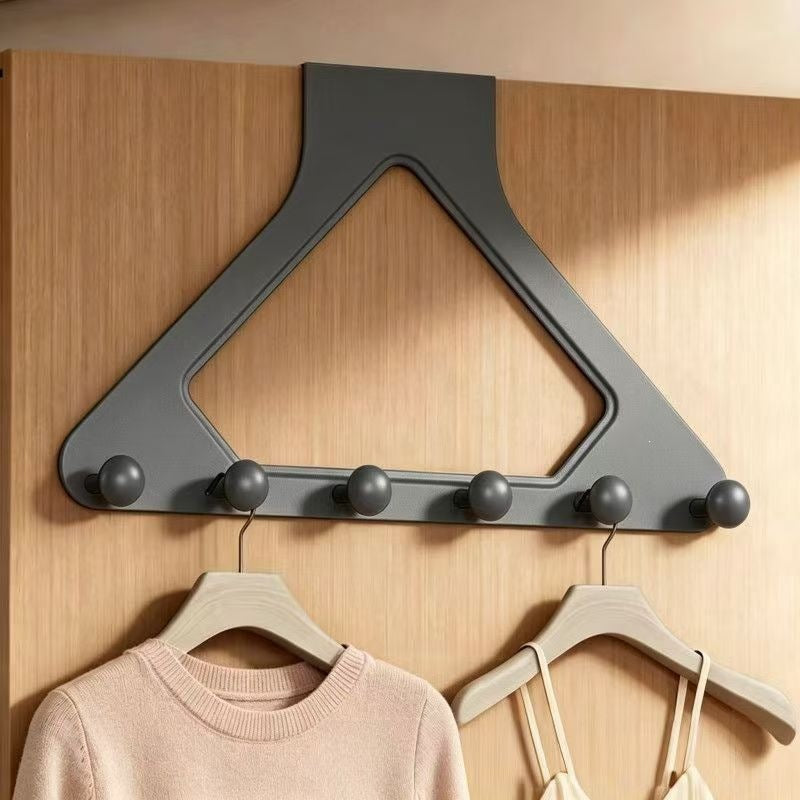 6-Hook Over-the-Door Organizer Rack – Space-Saving Storage for Home 🚪