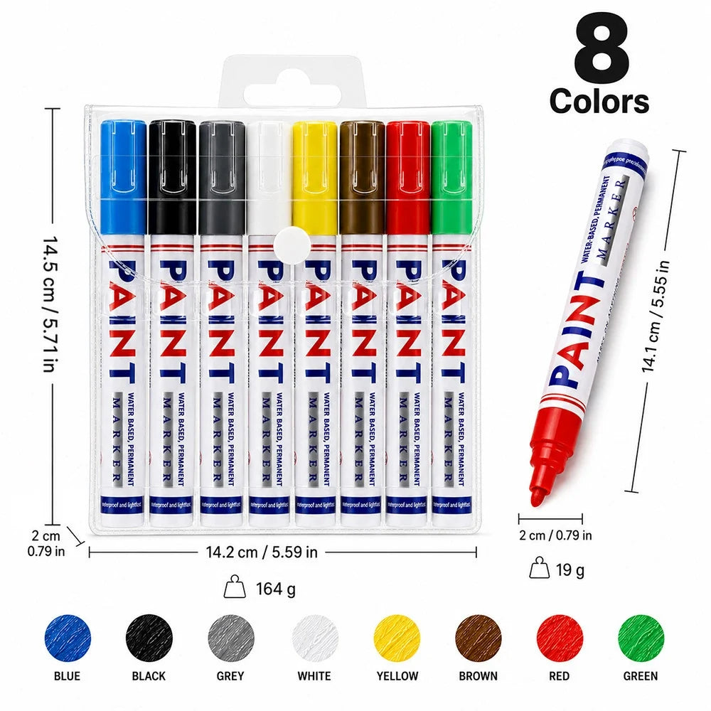 🎁Permanent Automotive Paint Marker Pens – Waterproof Oil-Based