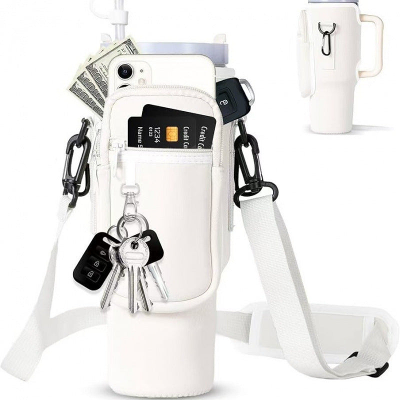 🔥Water Bottle Carrier Bag for 40oz Tumbler – Insulated Crossbody Holder