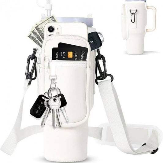 🔥Water Bottle Carrier Bag for 40oz Tumbler – Insulated Crossbody Holder