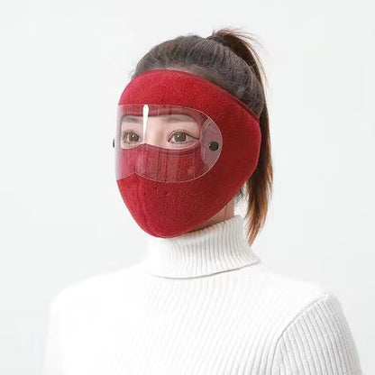 ❄️ Cozy Winter Face Cover with Clear Eye Shield – Comfort for Chilly Days Outdoors