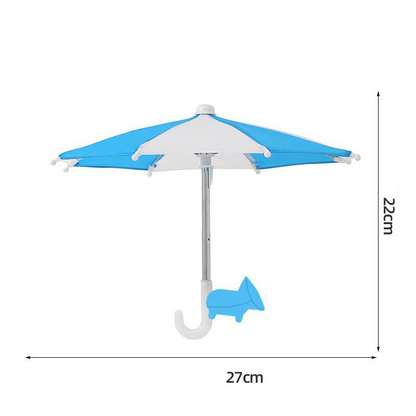 📱☂️Protection Phone Umbrella for Sun Universal Adjustable Piggy Suction Cup Phone Stand with Sun Shade Cover