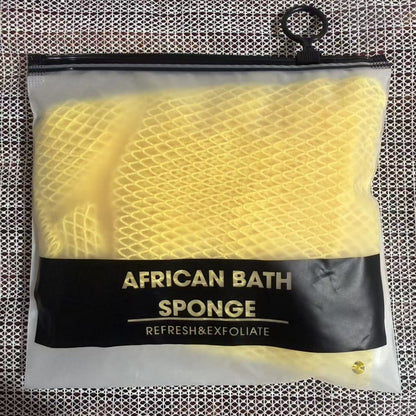 African Exfoliating Net Sponge, Authentic Ethically Sourced from Nigeria Body Scrubber