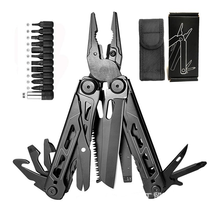 28-in-1 Stainless Steel Multi-Tool Pliers – Foldable Pocket Tool for Camping, Hiking, Fishing & Everyday Repairs