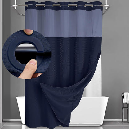 No Hook Shower Curtain