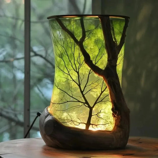 Enchanted Forest Nature-Inspired Lamp Enchanted Forest Table Lamp🪺🌟