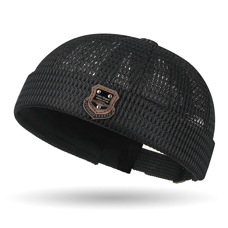 🏃 Lightweight Netting Beanie – Breathable Cuffed Skull Cap for Summer Runs