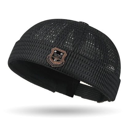 🏃 Lightweight Netting Beanie – Breathable Cuffed Skull Cap for Summer Runs
