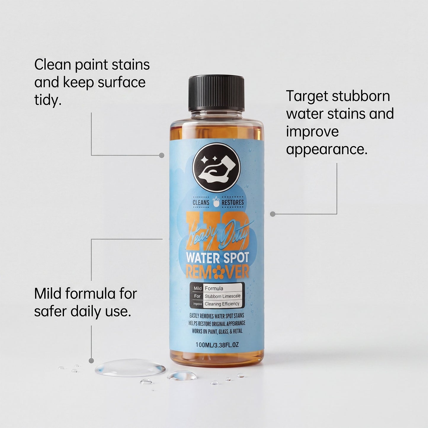Heavy Duty Water Spot Remover - 16oz Gel Cleaner