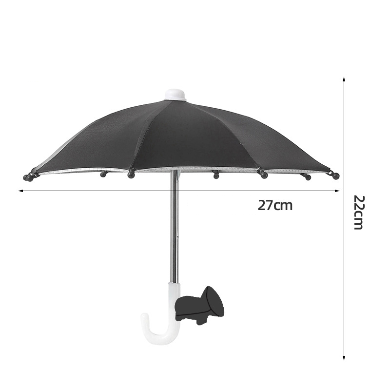 📱☂️Protection Phone Umbrella for Sun Universal Adjustable Piggy Suction Cup Phone Stand with Sun Shade Cover