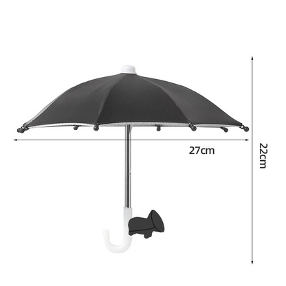 📱☂️Protection Phone Umbrella for Sun Universal Adjustable Piggy Suction Cup Phone Stand with Sun Shade Cover