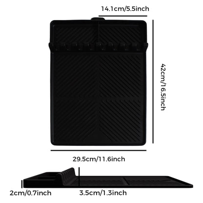 🔥🍳 16.5" × 11" Silicone Grill Side Shelf Mat – Heat-Resistant, Non-Slip & Dishwasher Safe BBQ Organizer ✨
