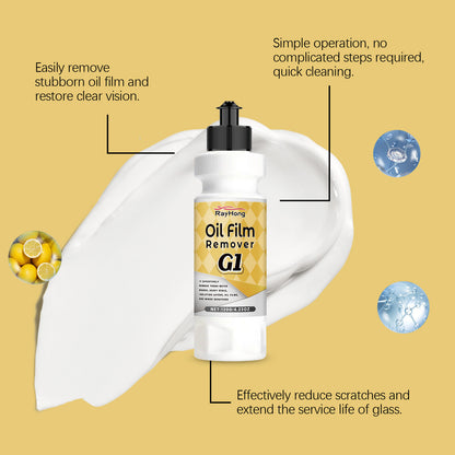Car Windshield Oil Film Remover – Deep Glass Cleaner & Rain Repellent