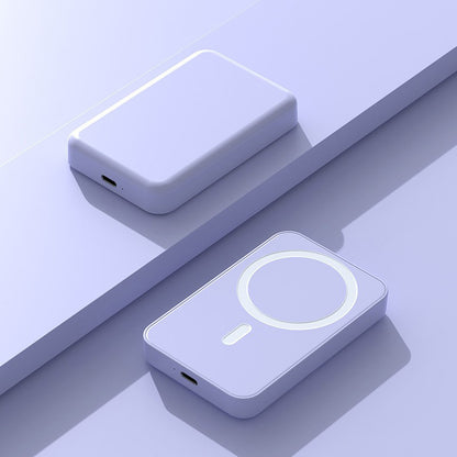 5000mAh Magnetic Power Bank for iPhone 12–17 Series, Works Best with MagSafe Case or No Case