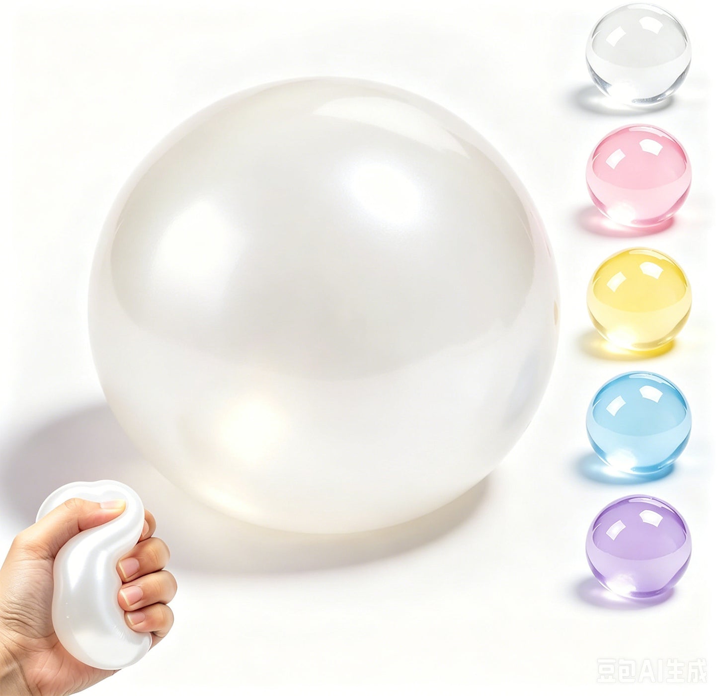 6cm Stress Relief Coconut Oil Squishy Fidget Toy