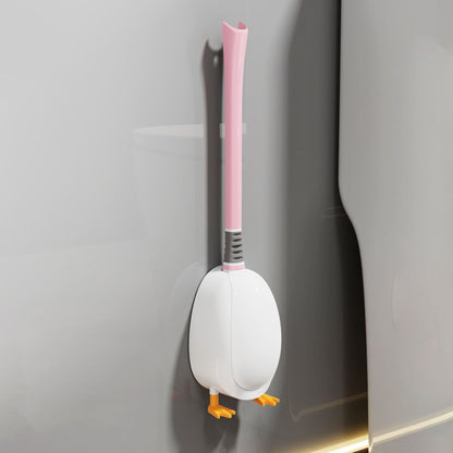 Cute Duck Silicone Toilet Brush – Flexible Deep-Clean Design