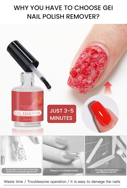 🔥BUY 1 GET 1 FREE💖 Easy-Off Gel Nail Polish Remover – Fast 3–5 Min Brush-On Formula