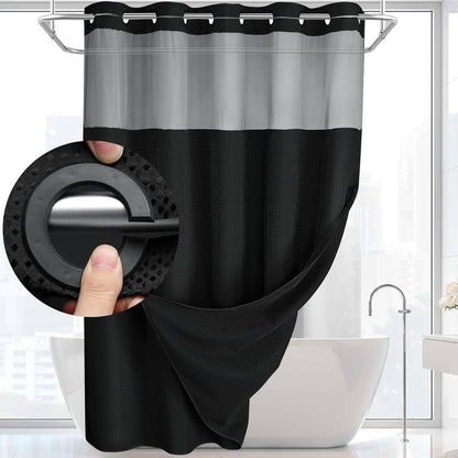 No Hook Shower Curtain